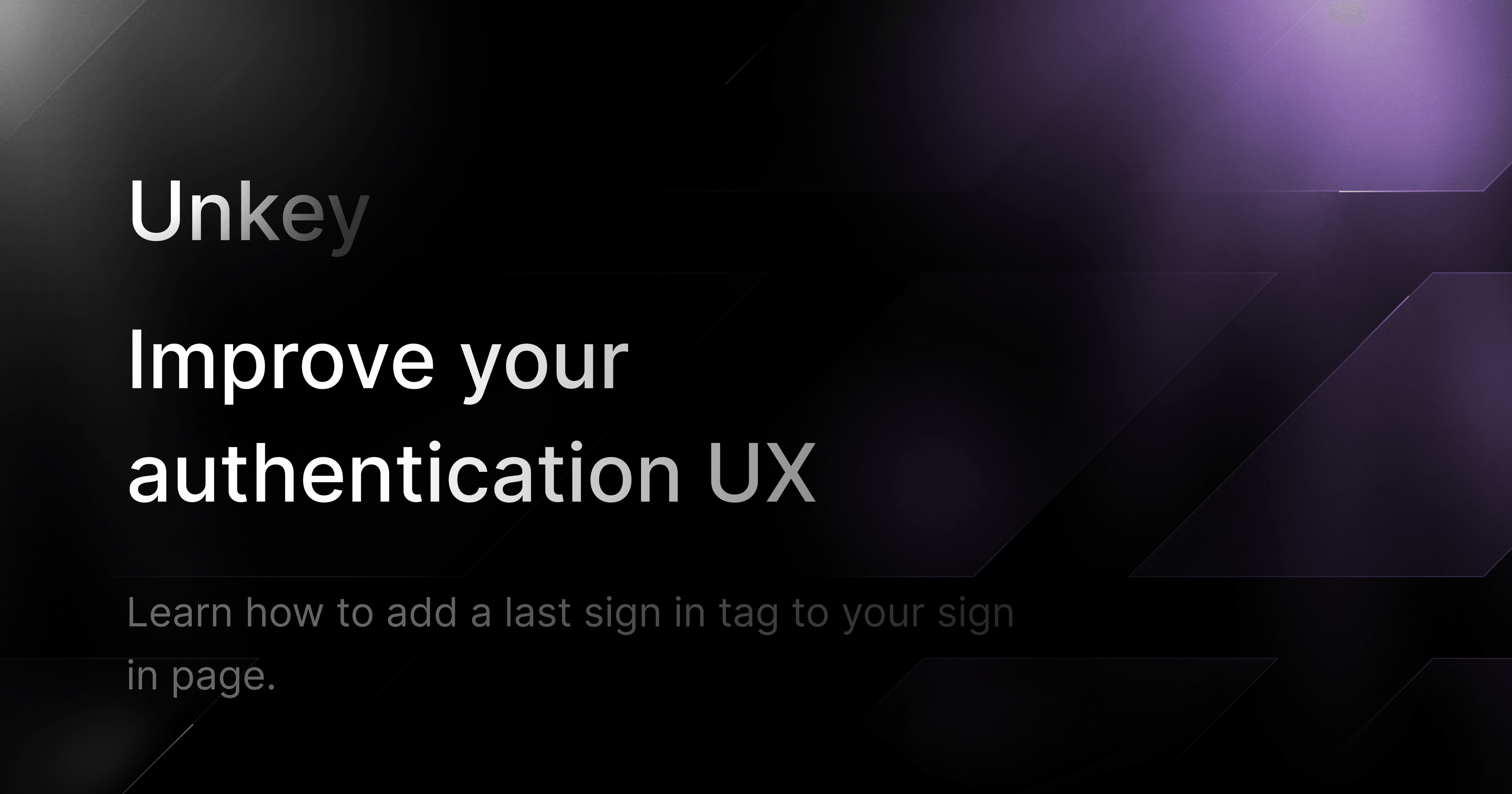 Improve your authentication UX