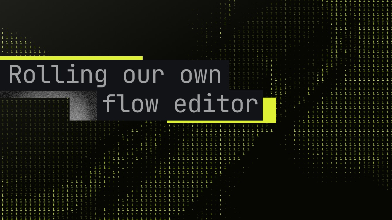 Building a flow editor