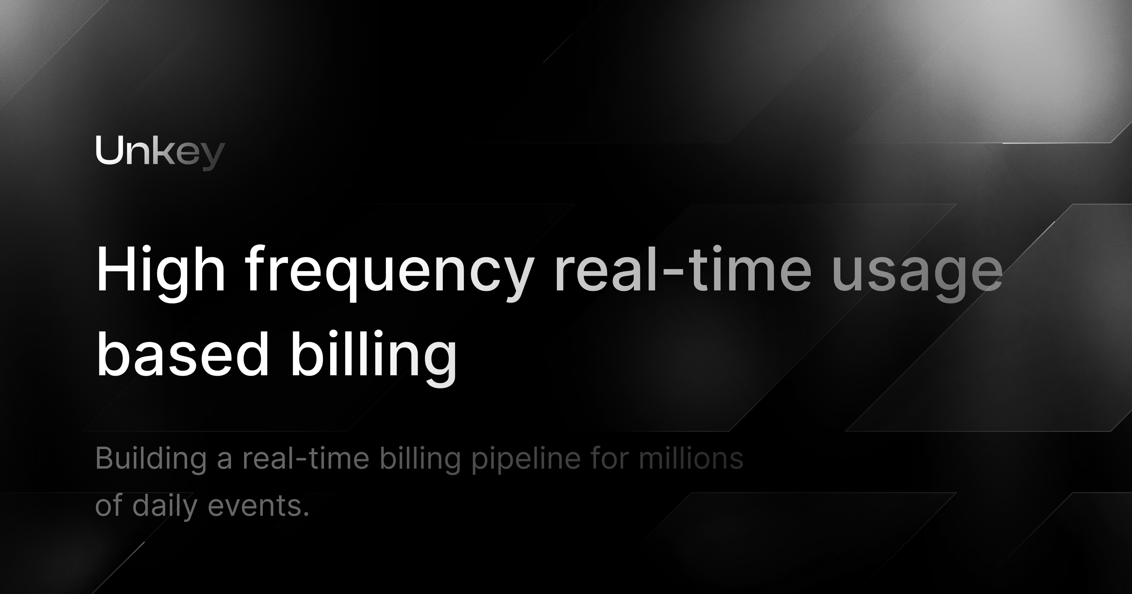 High frequency real-time usage based billing