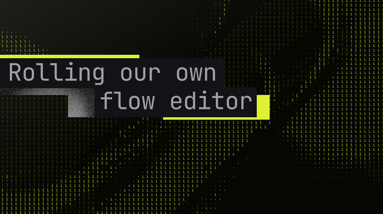 Building a flow editor